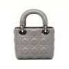 【リユース品】 ディオール DIOR バッグ 2WAYバッグ レディディオールミニ グレー/シルバー金具 【お取り寄せ】
