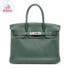 【リユース品】 エルメス HERMES バッグ ハンドバッグ バーキン30 ヴェール/シルバー金具 【お取り寄せ】
