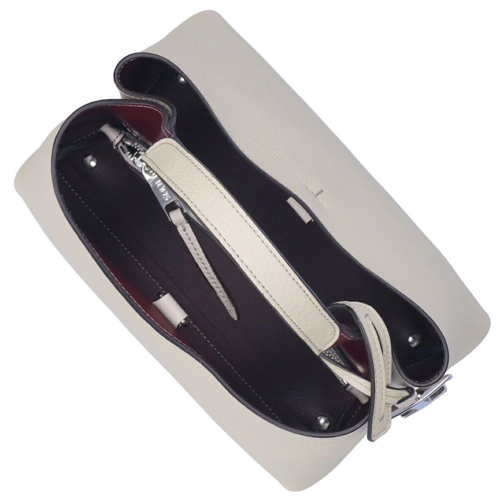 トッズ TOD'S 2WAYバッグ Tタイムレス XBWAPAEL000 QRI 5O90 GRIGIO グレー レザーバッグ マイクロ