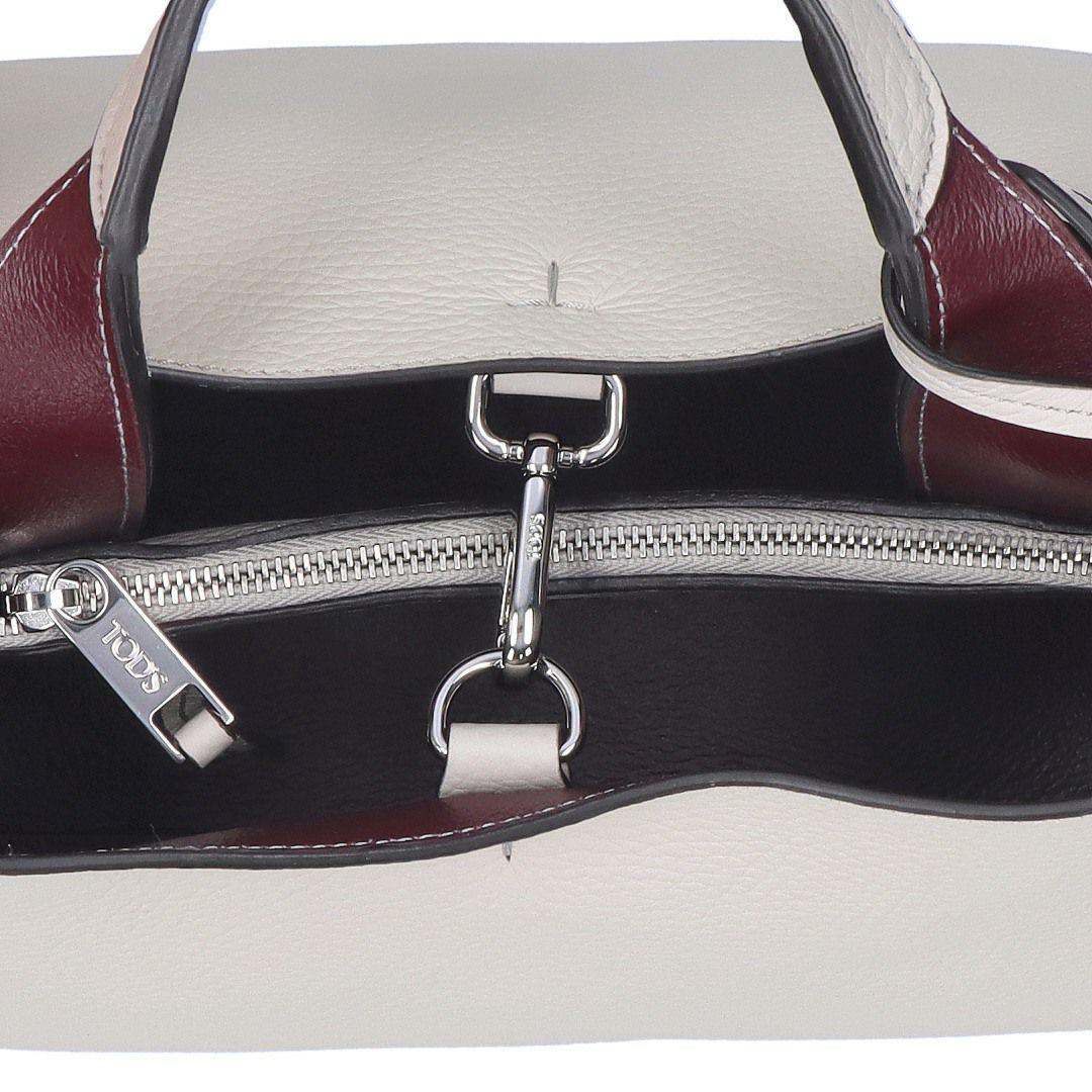 トッズ TOD'S 2WAYバッグ Tタイムレス XBWAPAEL000 QRI 5O90 GRIGIO グレー レザーバッグ マイクロ