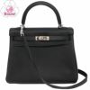 【リユース品】 エルメス HERMES バッグ ハンドバッグ ケリー25 ブラック/シルバー金具 【お取り寄せ】