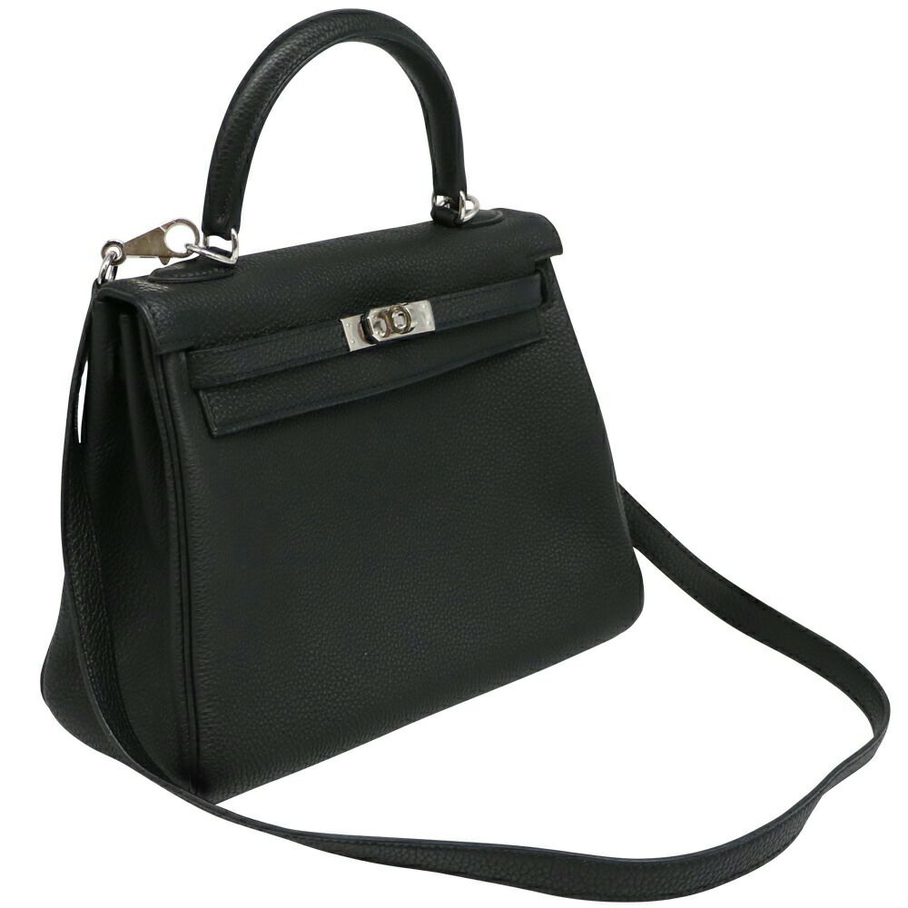 【リユース品】 エルメス HERMES バッグ ハンドバッグ ケリー25 ブラック/シルバー金具 【お取り寄せ】