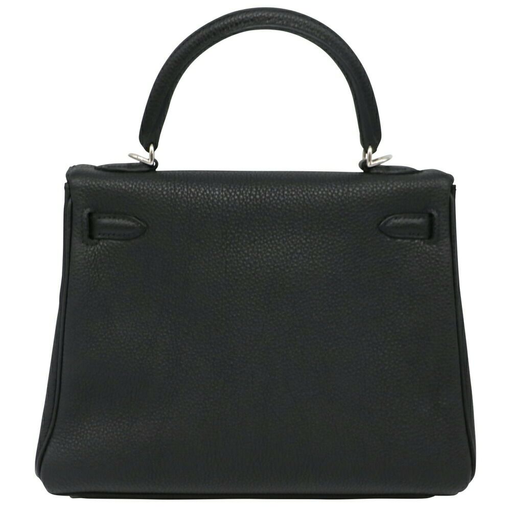 【リユース品】 エルメス HERMES バッグ ハンドバッグ ケリー25 ブラック/シルバー金具 【お取り寄せ】