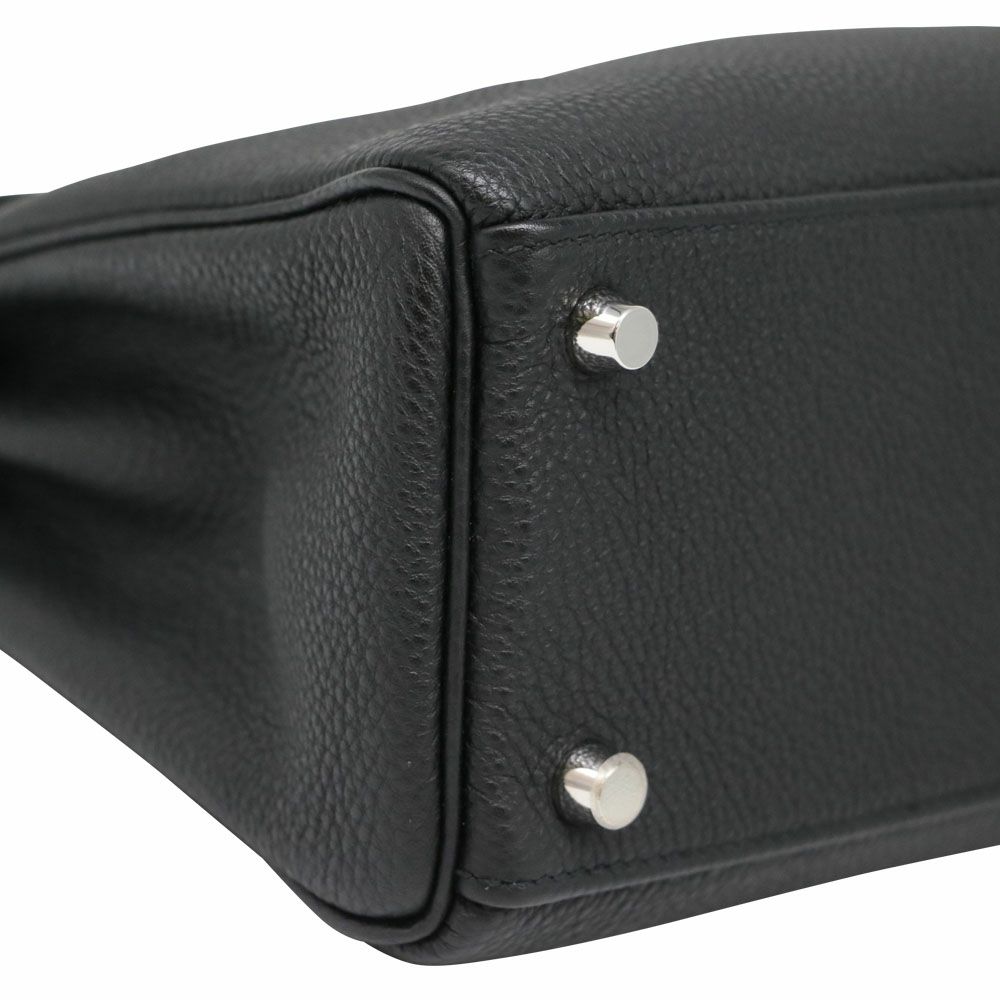 【リユース品】 エルメス HERMES バッグ ハンドバッグ ケリー25 ブラック/シルバー金具 【お取り寄せ】