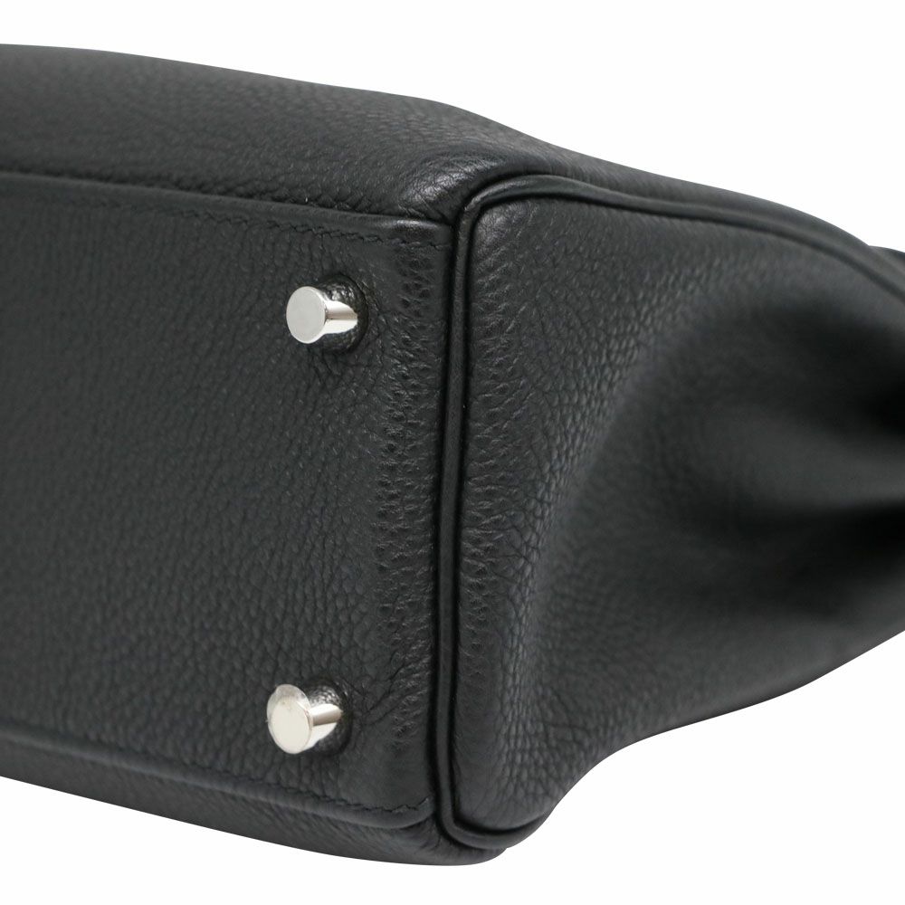 【リユース品】 エルメス HERMES バッグ ハンドバッグ ケリー25 ブラック/シルバー金具 【お取り寄せ】