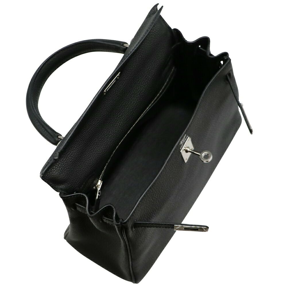 【リユース品】 エルメス HERMES バッグ ハンドバッグ ケリー25 ブラック/シルバー金具 【お取り寄せ】