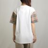 バーバリー BURBERRY レディース 半袖Tシャツ CARRICK CHK SLV 8042716 A1464 WHITE ホワイト