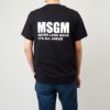 エムエスジーエム MSGM メンズ半袖Tシャツ 胸ロゴ 3640MM130 247002 99 BLACK