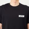 エムエスジーエム MSGM メンズ半袖Tシャツ 胸ロゴ 3640MM130 247002 99 BLACK