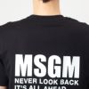 エムエスジーエム MSGM メンズ半袖Tシャツ 胸ロゴ 3640MM130 247002 99 BLACK