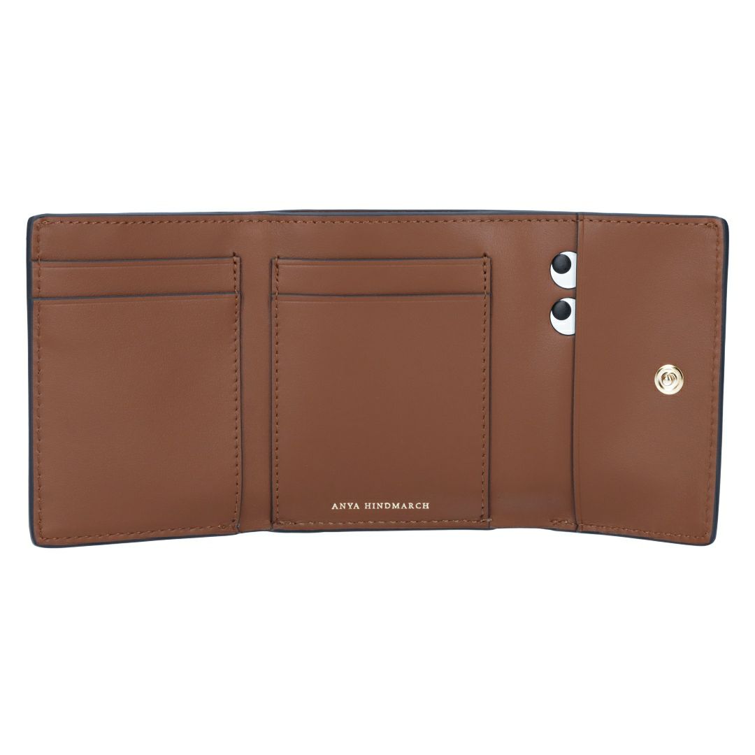 アニヤハインドマーチ ANYA HINDMARCH 折り財布 三つ折財布 ピーピング アイズ 191197 (5050925191197) SHINY CAPRA IN MUSTARD