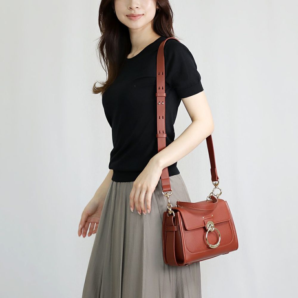 クロエ CHLOE 2WAYバッグ TESS CHC22SS143 G33 27SSEPIA BROWN ミニデイバッグ