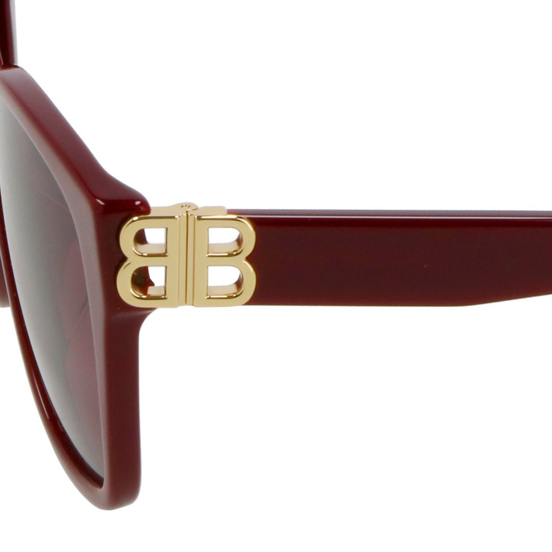 バレンシアガ BALENCIAGA レディース サングラス BB0135SA 003 BURGUNDY GOLD RED