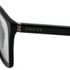 グッチ GUCCI メンズ メガネフレーム サングラス GG0452O 001 INT OPT MEN BLACK/RUTHENIUM