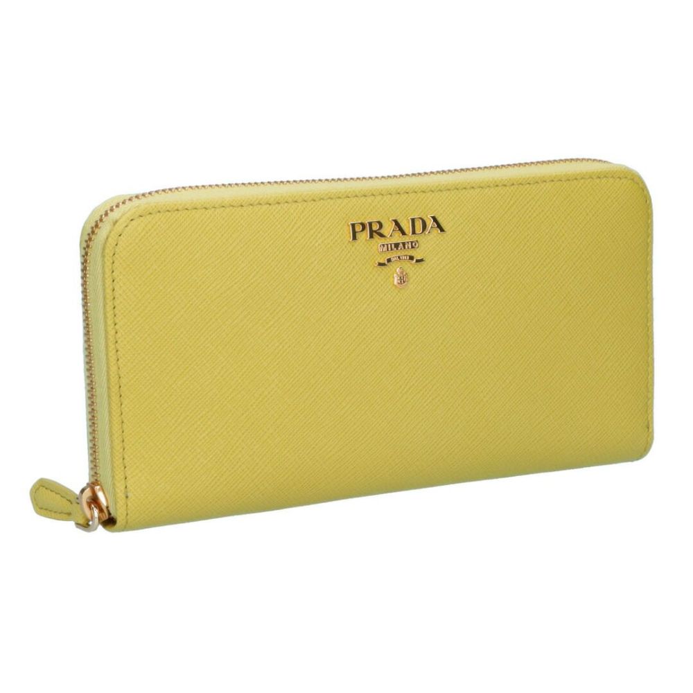 プラダ PRADA 長財布 SAFFIANO METAL 1ML506 QWA イエロー系(F0322 CEDRO)