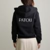 パトゥ PATOU レディース ジップアップパーカー オーガニックコットン ジップアップ フーディー JE0079995 999B BLACK