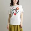 マックスマーラウィークエンド MAXMARA WEEKEND レディース Tシャツ 半袖 NERVI フラワー 2415971051600 6 BIANCA