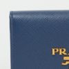 プラダ PRADA カードケース 【サフィアーノメタル：SAFFIANO METAL】 1MC122 QWA ブルー系(F0016/BLUETTE)