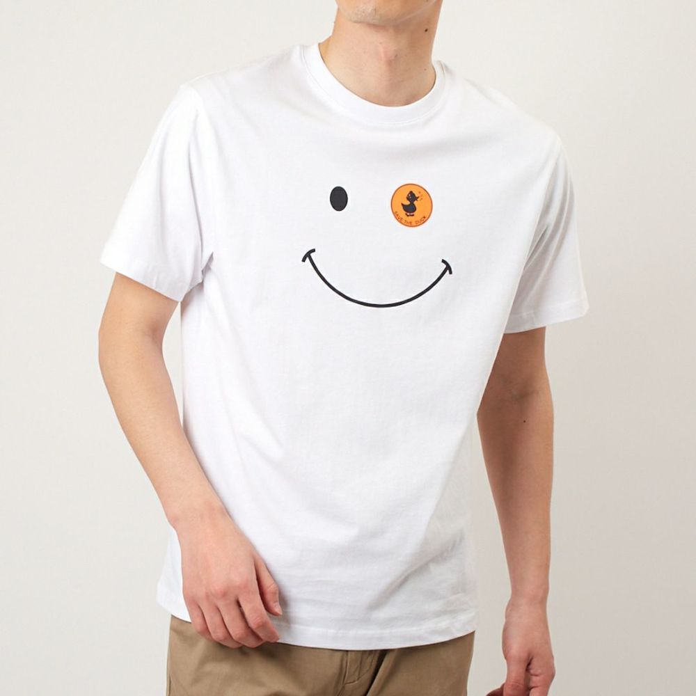 セーブザダック SAVE THE DUCK メンズ 半袖Tシャツ DARLAN DT1197M BESY 00000 WHITE