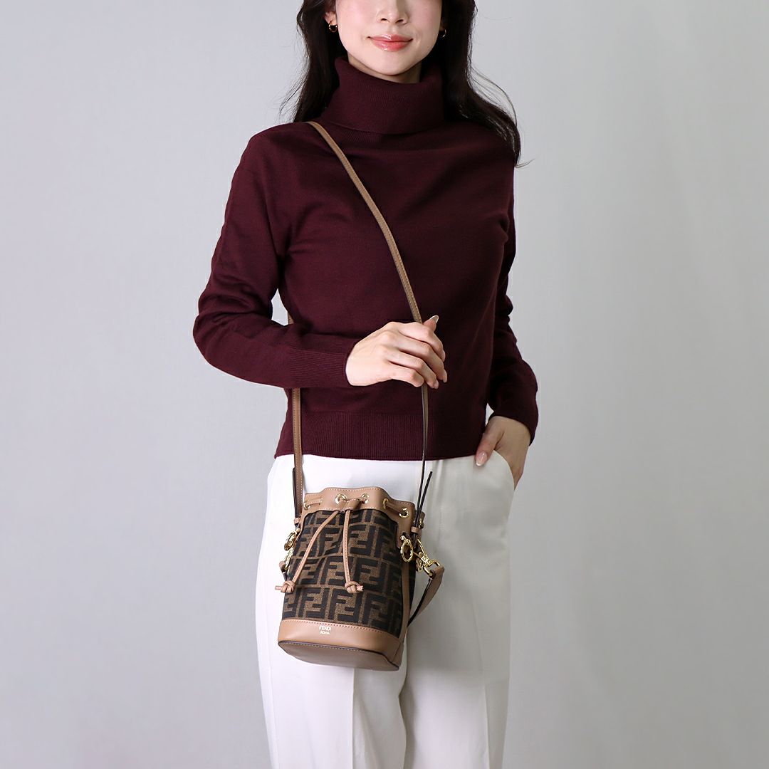 フェンディ FENDI 2WAYバッグ モン トレゾール 8BS093 ALP3 F1A0F MORO SAND SOFT