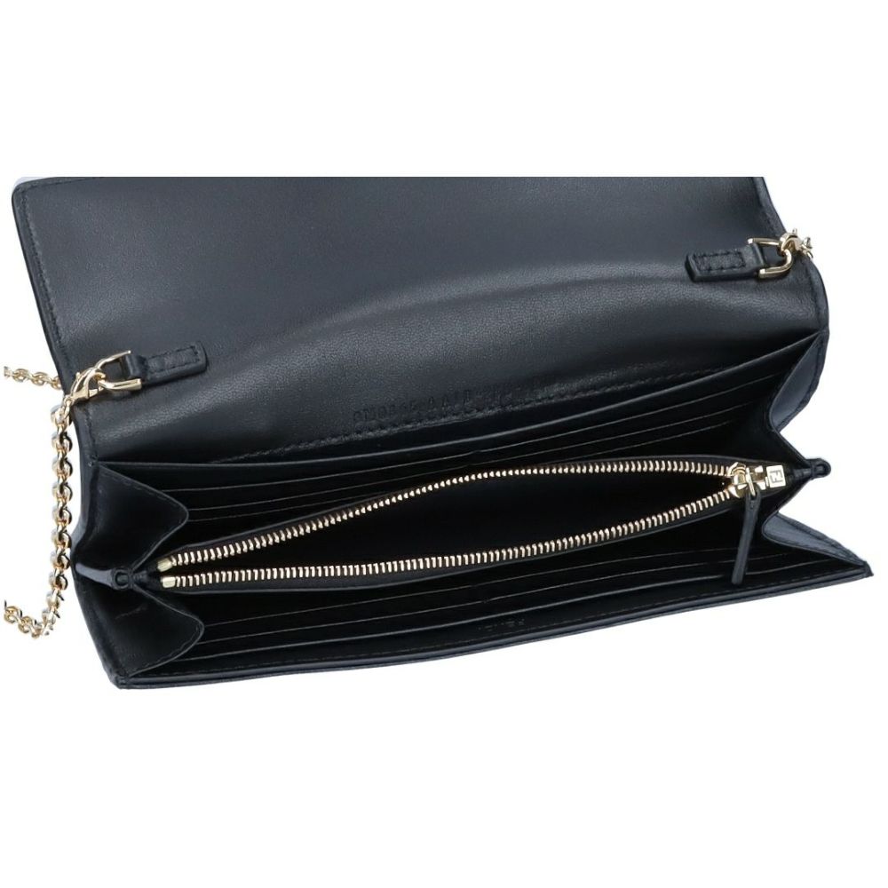 フェンディ FENDI チェーンウォレット 長財布 コンチネンタル 8M0365 AAJD F0KUR NERO ORO SOFT