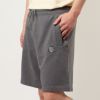 メゾンキツネ MAISON KITSUNE メンズ ハーフパンツ BOLD FOX HEAD PATCH OVERSIZE JOG SHORTS MM0112KM0001 H170 DARK GREY MELANGE