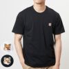 メゾンキツネ MAISON KITSUNE メンズ 半袖 Tシャツ FOX HEAD PATCH REGULAR TEE SHIRT LM00104KJ0008