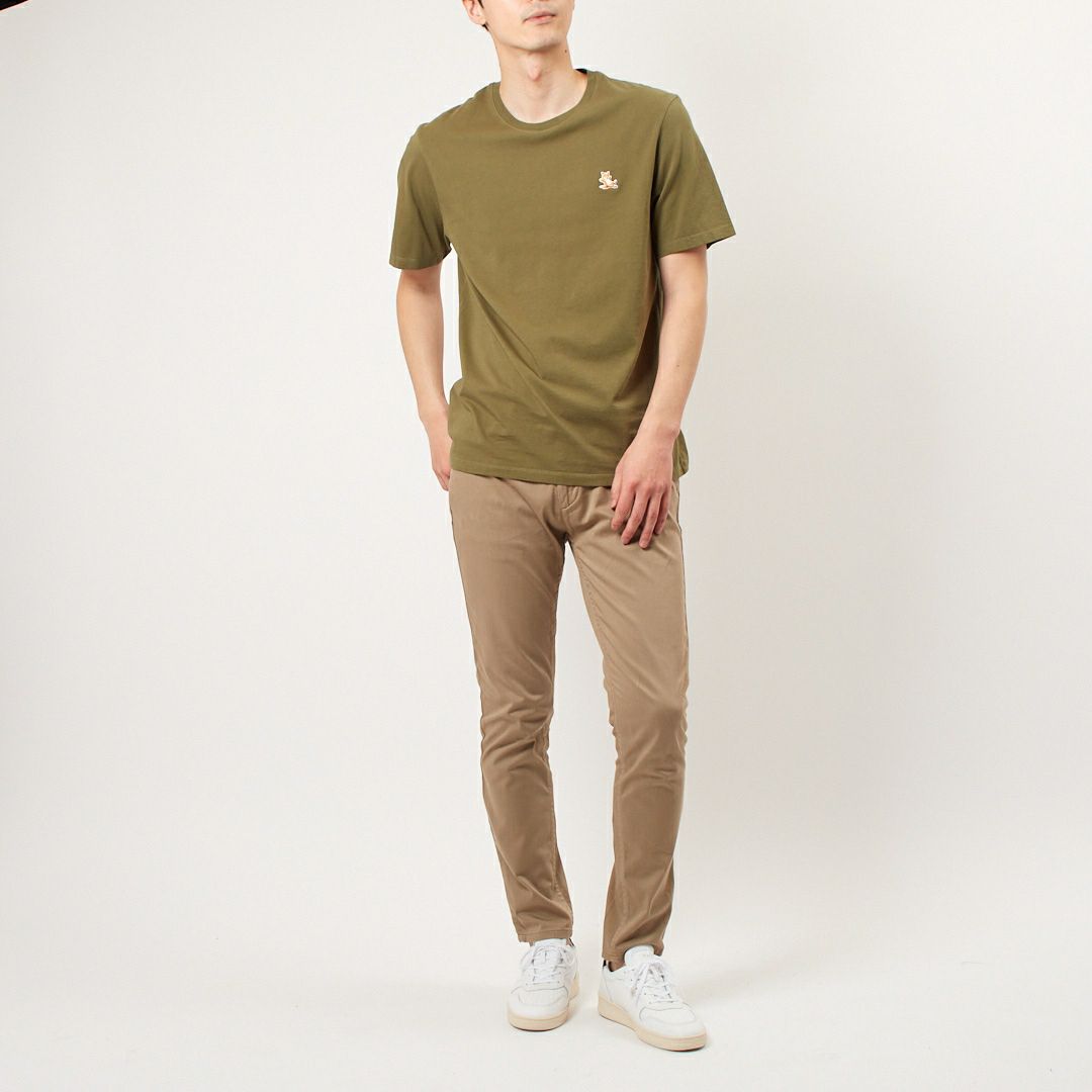 メゾンキツネ MAISON KITSUNE メンズ 半袖 Tシャツ CHILLAX FOX PATCH REGULAR TEE SHIRT LM00110KJ0008