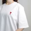 アミパリス AMI PARIS ユニセックス メンズ レディース 半袖Tシャツ RED AMI DE COEUR T-SHIRT BFUTS005.726