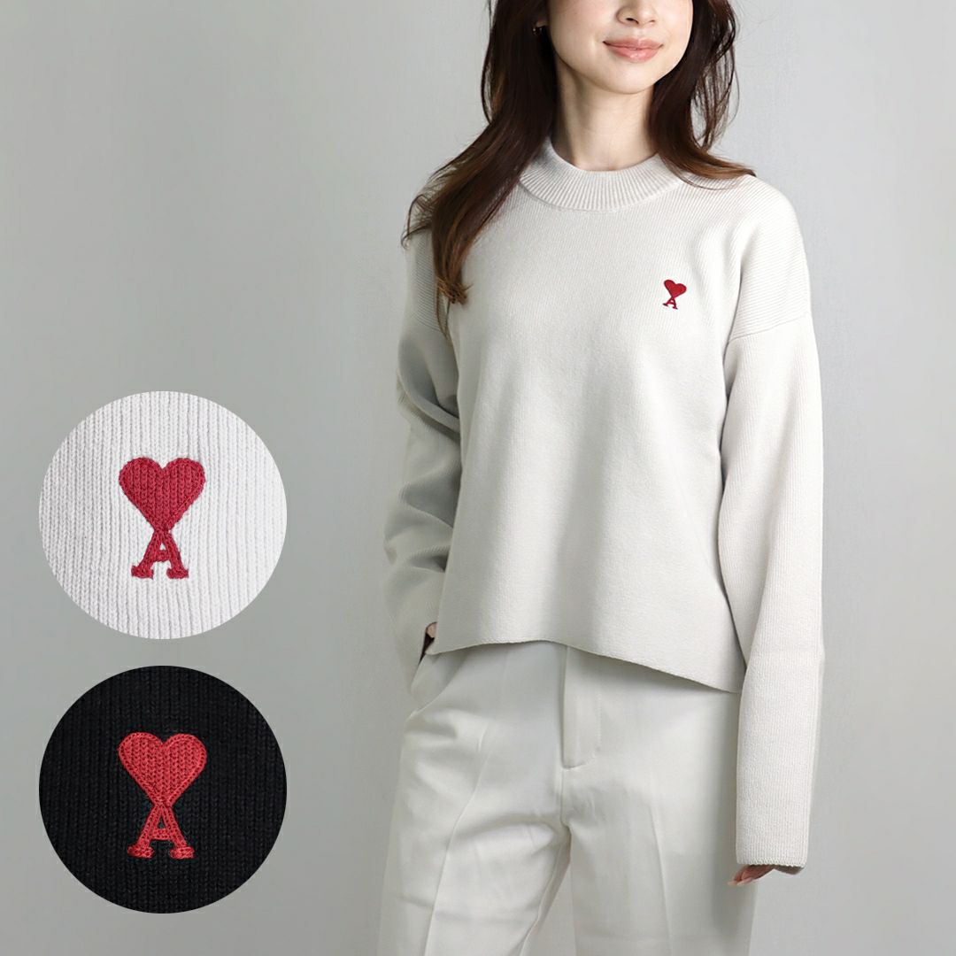 アミパリス AMI PARIS レディース 長袖ニット セーター RED AMI DE 
