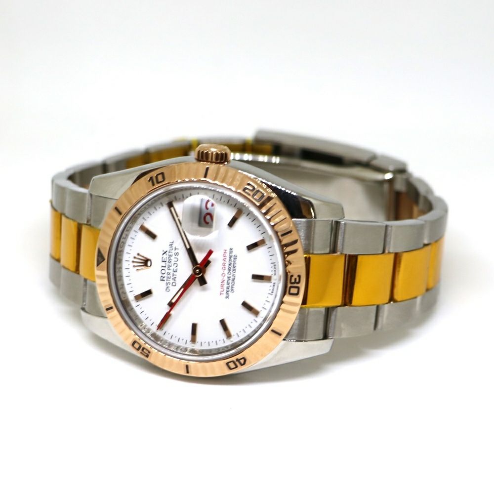 【リユース品】 ロレックス ROLEX 時計 メンズウォッチ デイトジャスト ターノグラフ 116261 文字盤：ホワイト 【お取り寄せ】