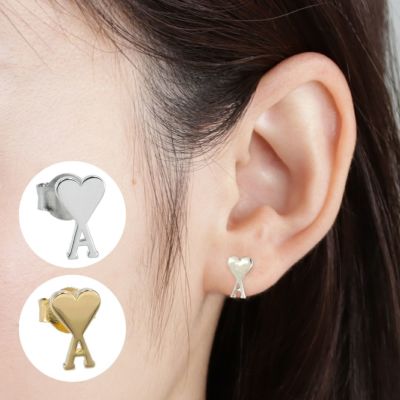 新品未使用】Ami Paris アミパリス ピアス 両耳 シルバー 男女兼用