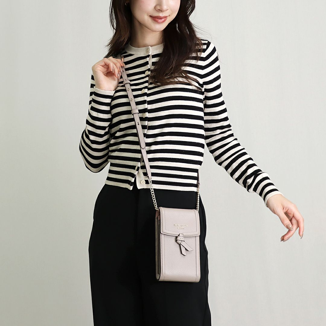 ケイトスペード - PWRU4458 黒×アイボリー（ノット カラーブロック  