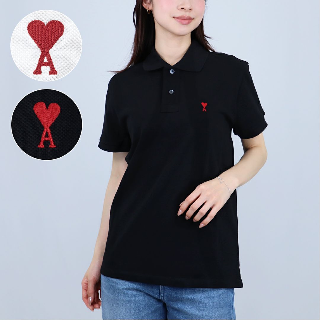 アミパリス AMI PARIS メンズ 半袖 ポロシャツ AMI DE COEUR POLO SHIRT BFUPL001.760