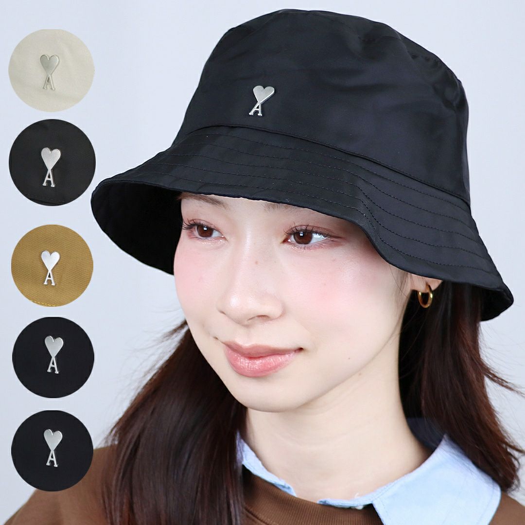 アミパリス AMI PARIS スタッズ バケットハット 帽子 AMI DE COEUR UHA241 AW0041