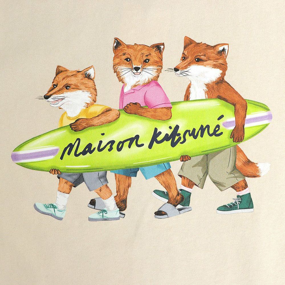 メゾンキツネ MAISON KITSUNE メンズ 半袖 Tシャツ サーフィン フォックス コンフォート Tシャツ MM00120KJ0118 P205 PAPER