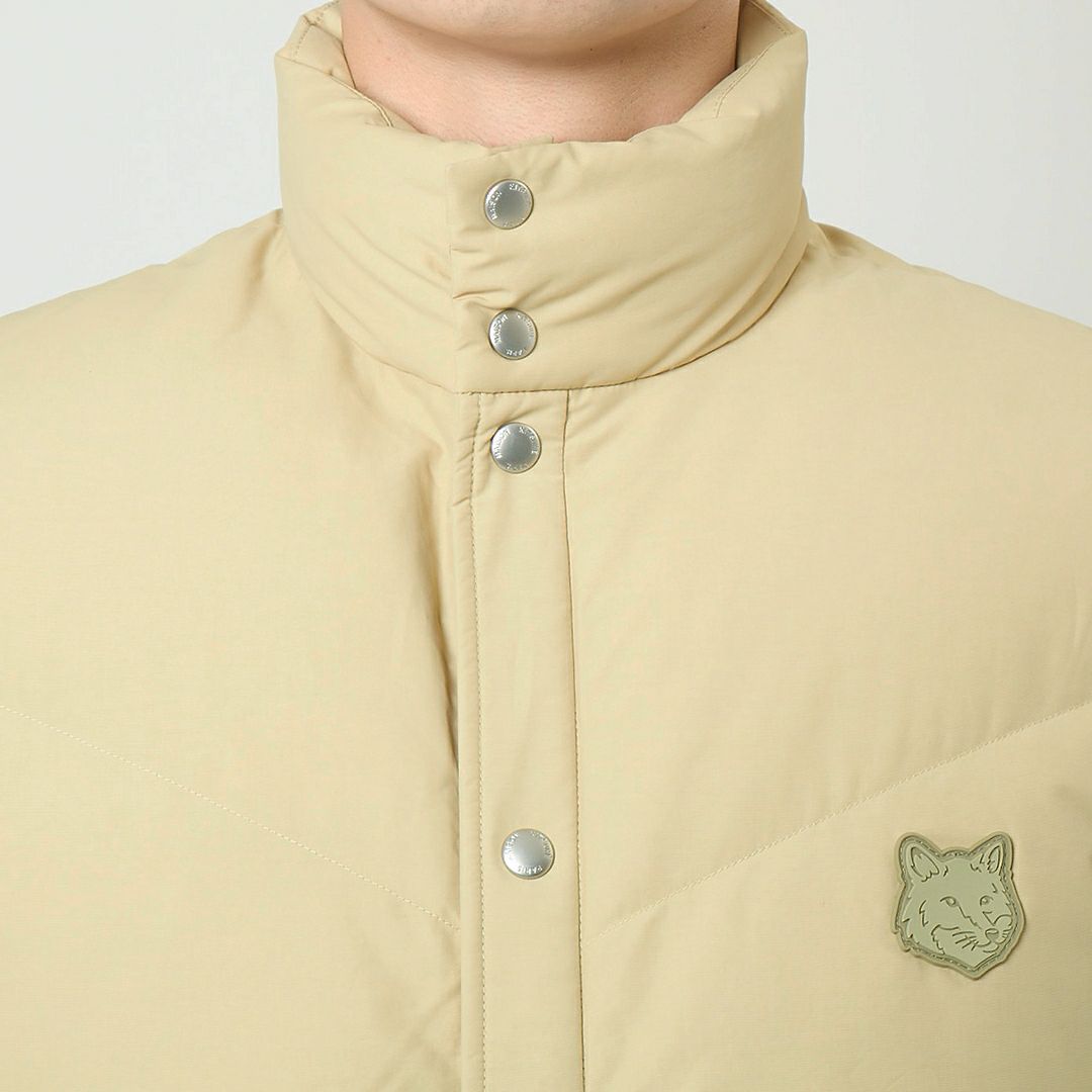メゾンキツネ MAISON KITSUNE メンズ ダウンベスト スリーブレス パッファー ベスト MM02202WQ0069 P357 CANVAS