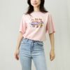 メゾンキツネ MAISON KITSUNE レディース Tシャツ サーフィン フォックス リラックスド Tシャツ MW00116KJ0136 MILK SHAKE