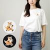 メゾンキツネ MAISON KITSUNE レディース Tシャツ スピーディ フォックス パッチ コンフォート Tシャツ MW00119KJ008