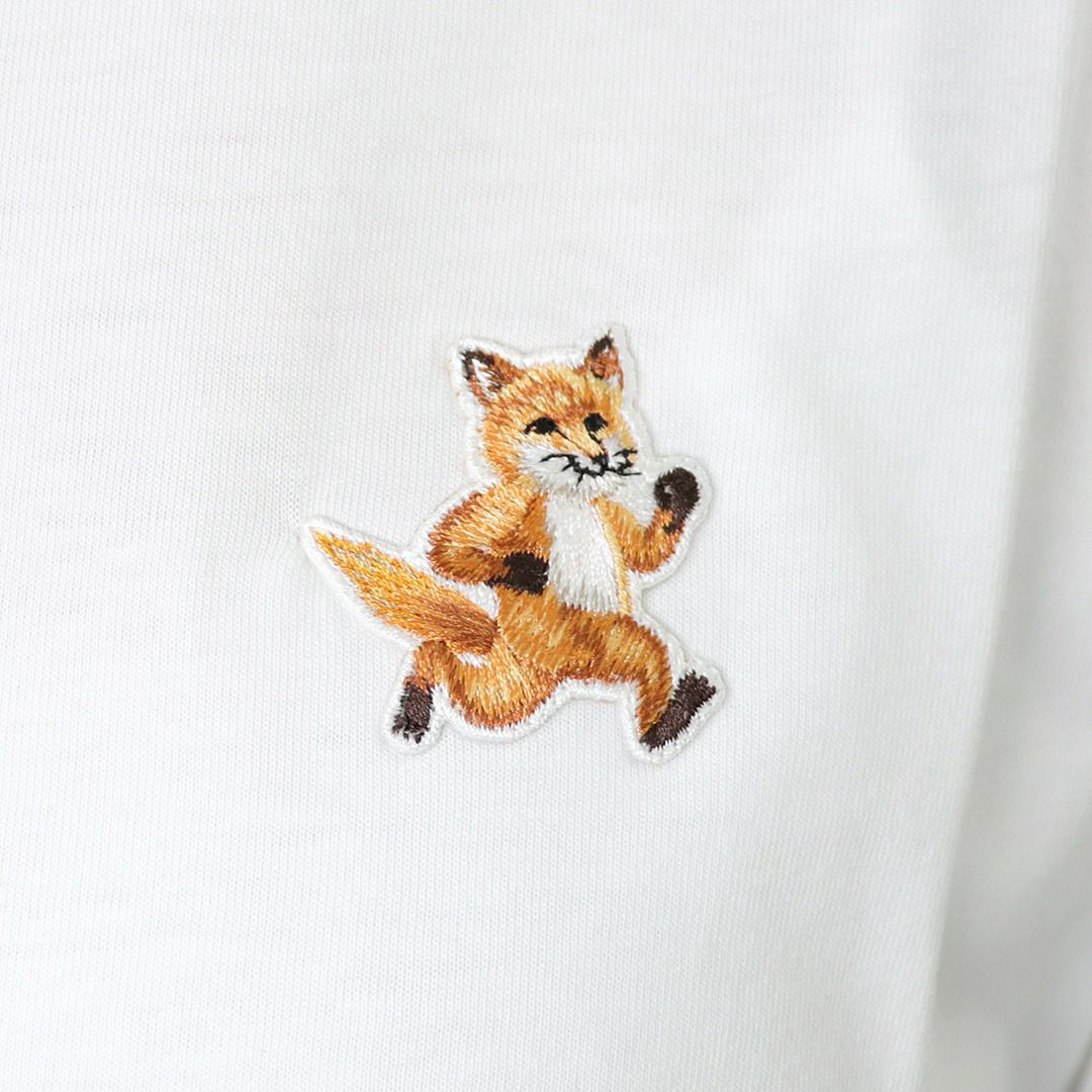 メゾンキツネ MAISON KITSUNE レディース Tシャツ スピーディ フォックス パッチ コンフォート Tシャツ MW00119KJ008