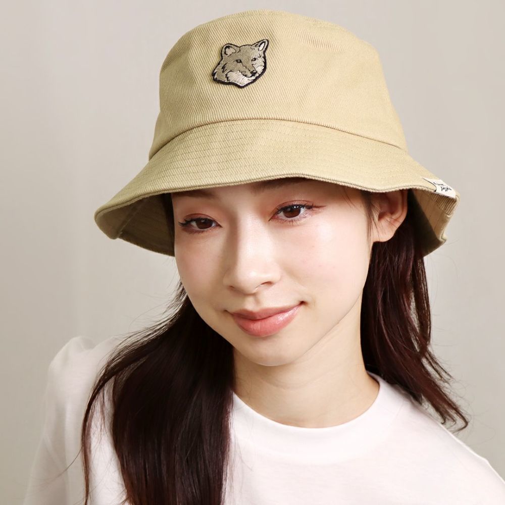 メゾンキツネ MAISON KITSUNE ハット バケットハット 帽子 ボールド