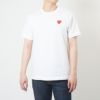 コムデギャルソン COMME DES GARCONS ユニセックス メンズ レディース 半袖Tシャツ PLAY RED/GOLD HEART ワンポイント Tシャツ AZ-T216