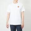 コムデギャルソン COMME DES GARCONS ユニセックス メンズ レディース 半袖Tシャツ PLAY RED/GOLD HEART ワンポイント Tシャツ AZ-T216