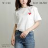 コムデギャルソン COMME DES GARCONS ユニセックス メンズ レディース 半袖Tシャツ PLAY RED/GOLD HEART ワンポイント Tシャツ AZ-T216