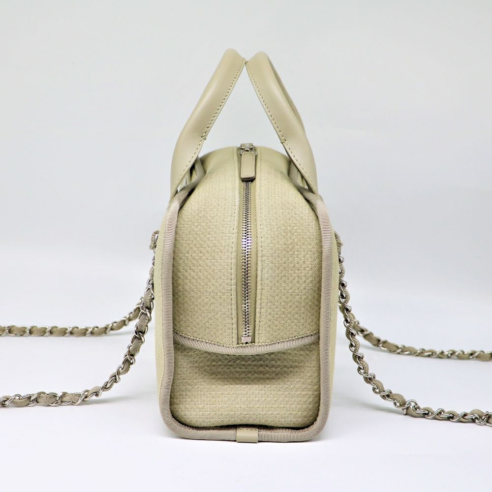 【リユース品】 シャネル CHANEL バッグ 2WAYバッグ ドーヴィル ボーリングバッグ A92749 グレー系/シルバー金具 【お取り寄せ】
