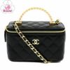 【リユース品】 シャネル CHANEL バッグ ショルダーバッグ ヴァニティ チェーンクラッチ AP3768 ブラック/ゴールド金具 【お取り寄せ】