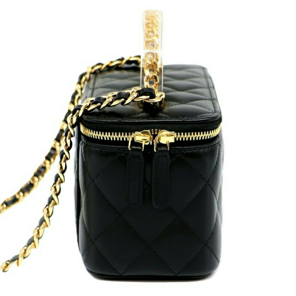 【リユース品】 シャネル CHANEL バッグ ショルダーバッグ ヴァニティ チェーンクラッチ AP3768 ブラック/ゴールド金具 【お取り寄せ】