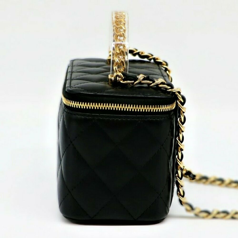 【リユース品】 シャネル CHANEL バッグ ショルダーバッグ ヴァニティ チェーンクラッチ AP3768 ブラック/ゴールド金具 【お取り寄せ】
