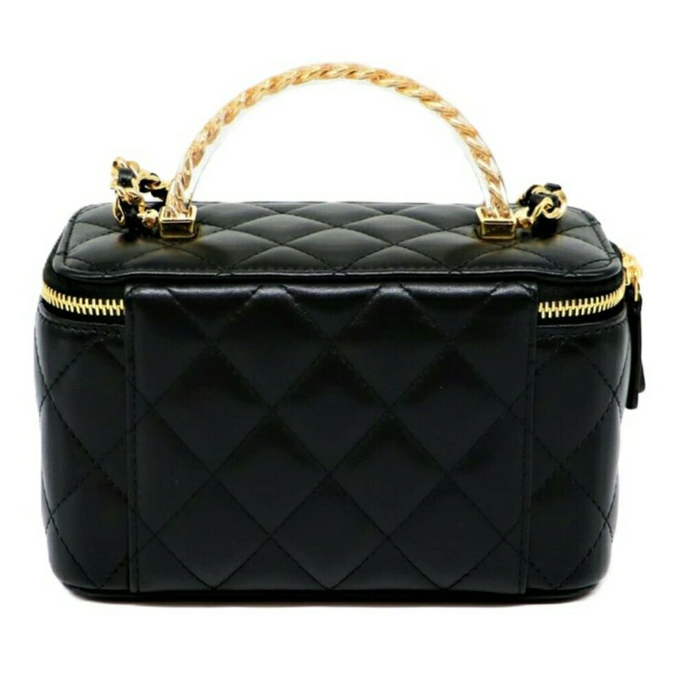 【リユース品】 シャネル CHANEL バッグ ショルダーバッグ ヴァニティ チェーンクラッチ AP3768 ブラック/ゴールド金具 【お取り寄せ】