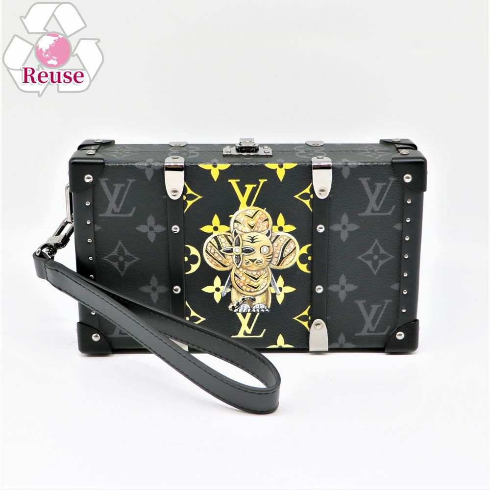 【リユース品】 ルイヴィトン LOUIS VUITTON バッグ ショルダーバッグ ウォレットトランク ブラック系/シルバー金具 【お取り寄せ】